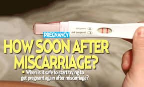 how soon can you get pregnant after miscarriage