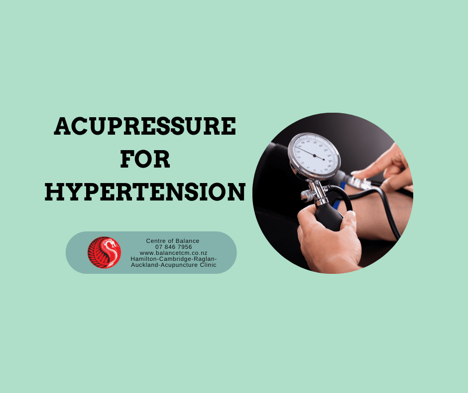 Acupressure for hypertension