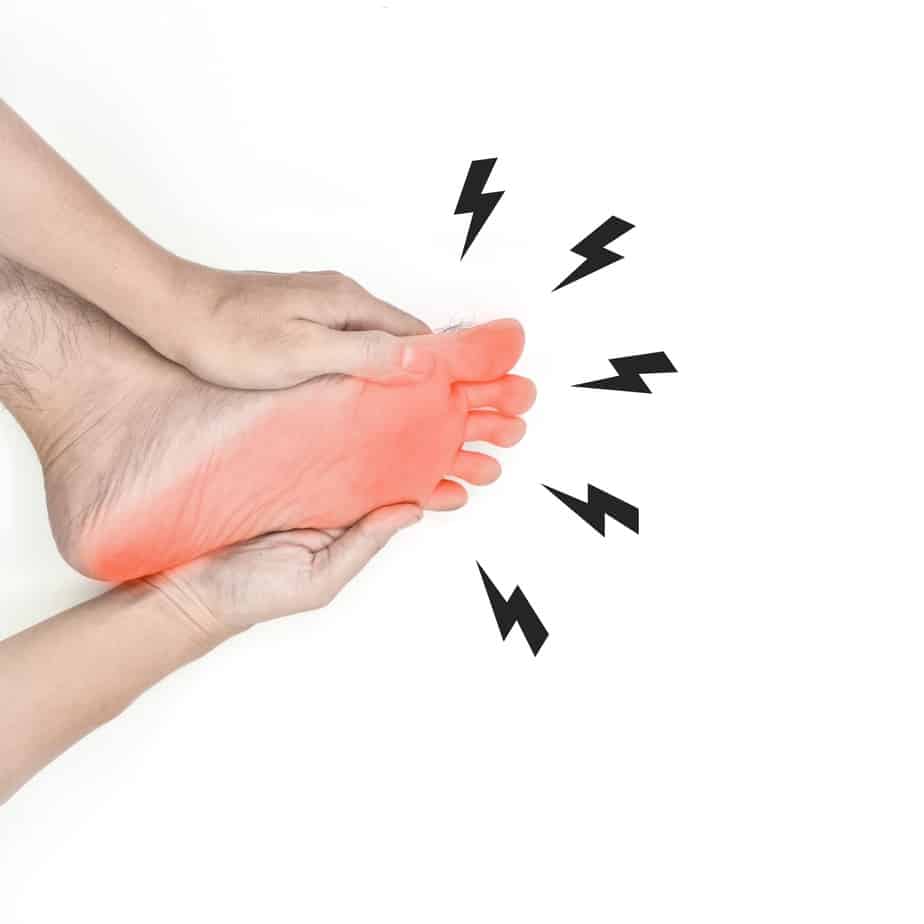 Acupressure for foot and toe pain
