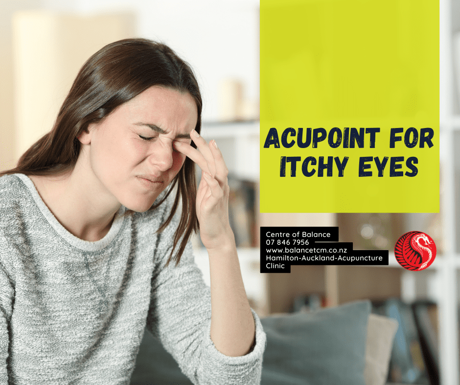 Acupoint for itchy eyes