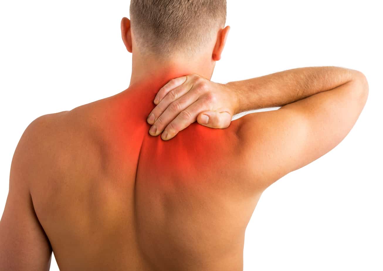 Acupressure for upper back pain