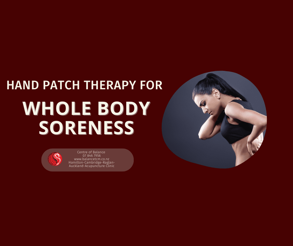 hand patch therapy for whole body soreness